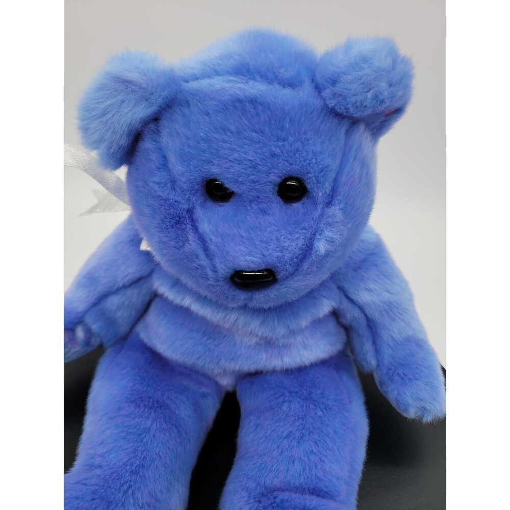 TY Beanie Babies Buddy Clubby II Teddy Bear 1999 Periwinkle Blue 14” - Picture 2 of 16